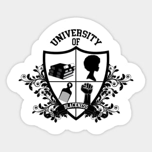 University Of Blackness Sticker